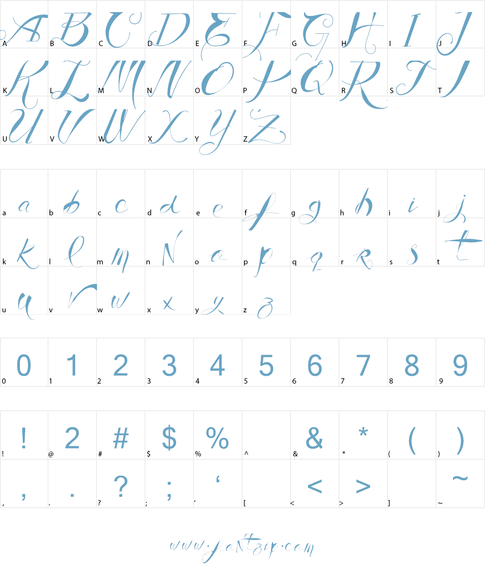 Vtks Authentic Font Character